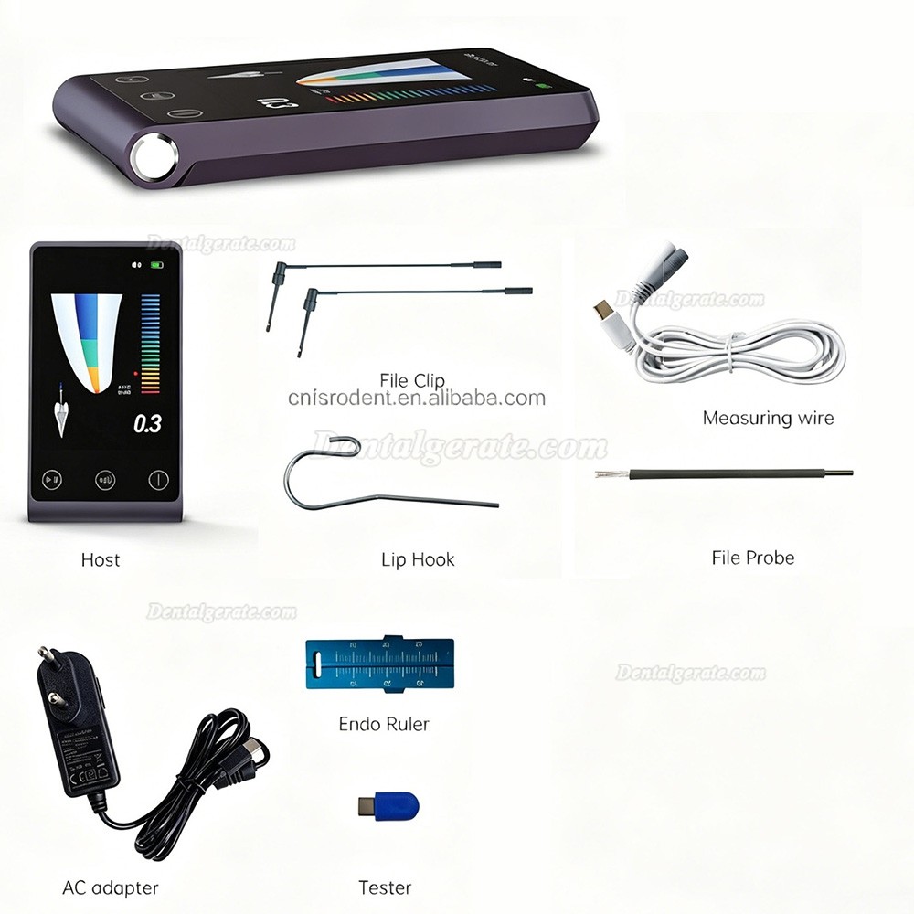 Mecoo R7 Dental Faltbarer Apexlokalisator mit 3,5-Zoll-TFT-Bildschirm